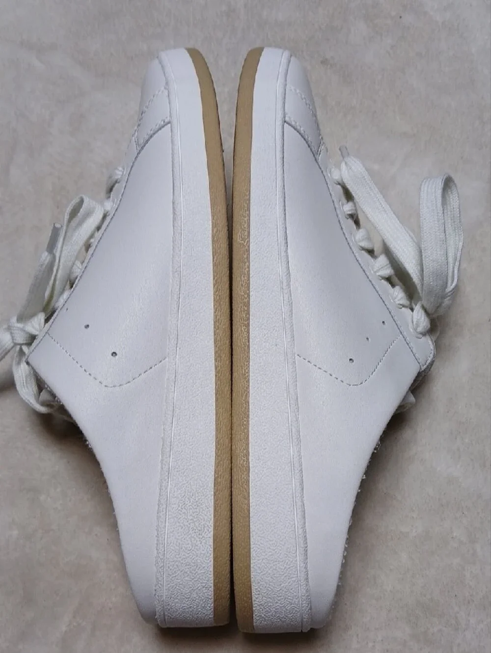 Chico's White Lace-Up Slide Sneakers  Size 10